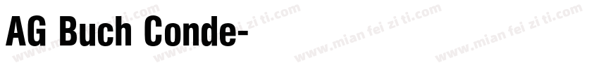 AG Buch Conde字体转换